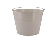 ZINC BASIC GREY BUCKET 13X12CM