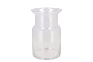 GLASS MOUTHBLOWN MILK BOTTLE 40X19CM
