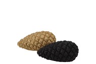 JINGLE GOLD/BLACK PINECONE ASS 10X5X5CM
