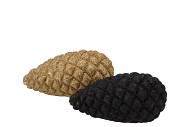 JINGLE GOLD/BLACK PINECONE ASS 13X7X6CM