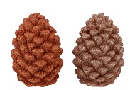 JINGLE NUDE/COPPER PINECONE ASS 9X9X13CM