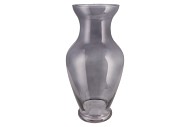 MIRA SMOKE GLASS FLOWER VASE 18X18X37CM