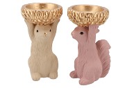 JINGLE SAND/PINK MATT SQUIRREL ASS 18X17X28CM