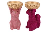 JINGLE FUCHSIA/PINK SQUIRREL ASS 18X17X28CM
