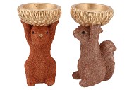 JINGLE NUDE/COPPER SQUIRREL ASS 18X17X28CM