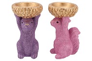 JINGLE PURPLE/PINK SQUIRREL ASS 18X17X28CM