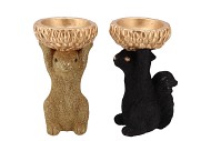 JINGLE GOLD/BLACK SQUIRREL ASS 14X12X23CM