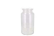 GLASS MOUTHBLOWN MILK BOTTLE 25X19CM