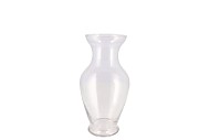 MIRA CLEAR GLASS FLOWER VASE 13X13X26CM