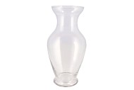 MIRA CLEAR GLASS FLOWER VASE 18X18X37CM