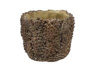 CONCRETE NATURAL PINECONE POT ROUND 15X15X12CM