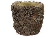 CONCRETE NATURAL PINECONE POT ROUND 21X21X19CM