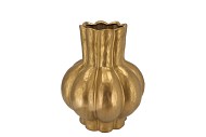 GARLIC GOLD LOW VASE 16X19CM