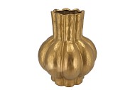 GARLIC GOLD LOW VASE 21X25CM