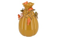 BIRD VASE OCHER 22X25X37CM