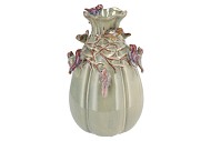 BIRD VASE MOSS GREEN 22X25X37CM