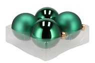 GLASS BALL GREEN 100MM P/4