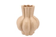 GARLIC SAND LOW VASE 28X35CM