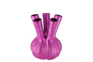 AGLIO STRAIGHT FUCHSIA VASE 16X16X19CM
