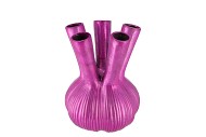 AGLIO STRAIGHT FUCHSIA VASE 19X19X25CM