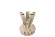 AGLIO STRAIGHT GREEN VASE ACTIVE GLAZE 13X13X17CM