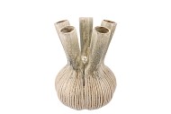 AGLIO STRAIGHT GREEN VASE ACTIVE GLAZE 19X19X25CM