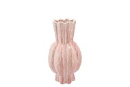 GARLIC PINK ACTIVE GLAZE HIGH VASE 17X30CM