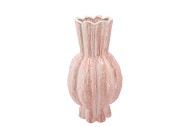 GARLIC PINK ACTIVE GLAZE HIGH VASE 23X40CM