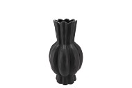 GARLIC BLACK HIGH VASE 17X30CM