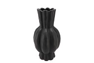 GARLIC BLACK HIGH VASE 23X40CM