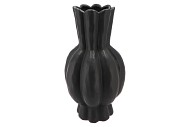 GARLIC BLACK HIGH VASE 25X45CM