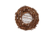 WREATH ROOT WOOD BROWN 30CM