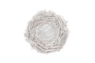 WREATH ROOT WHITEWASH 30CM