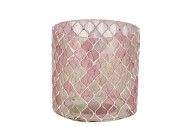 GLOWING MOSAIC PINK MIX T-LIGHTS 10X10CM