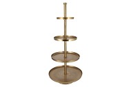 STORAGE SHELF GOLD 56X56X125CM