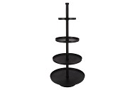 STORAGE SHELF BLACK 56X56X125CM