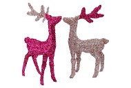 SPARKLE FUCHSIA/PINK "OH MY DEER" ASS 60X38X8CM