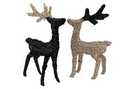 SPARKLE BLACK/GOLD "OH MY DEER" ASS 60X38X8CM