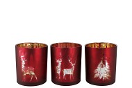 JOLLY RED/GOLD T-LIGHTS ASS 10X13CM