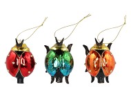 GLASSBALL ORNAMENTS POSH INSECT 9X8X3CM