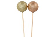 PICK SHINE BALL GLITTER CHAMPAGNE/GOLD 6X50CM ASS