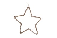 WREATH VINE TWISTED STAR ASS 35X35X2CM NM