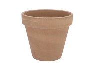 TERRACOTTA CHOCO POT GREY D15XH14CM
