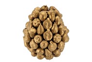 FOREST FRUIT GOLD VASE 20X22CM