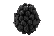 FOREST FRUIT BLACK VASE 20X22CM