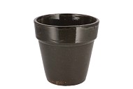 EBBI MOSS BLACK POT GLAZE 17X17CM