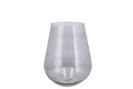 MIRA SMOKE GLASS WIDE VASE 14X14X15CM