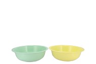 ZINC BASIC PASTEL GREEN/YELLOW BOWL 28X9CM