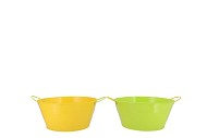 ZINC BASIC YELLOW/GREEN EARS BOWL 25X12CM