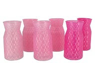 DIAMOND PINK MIX VASE ASS 14X25CM NM